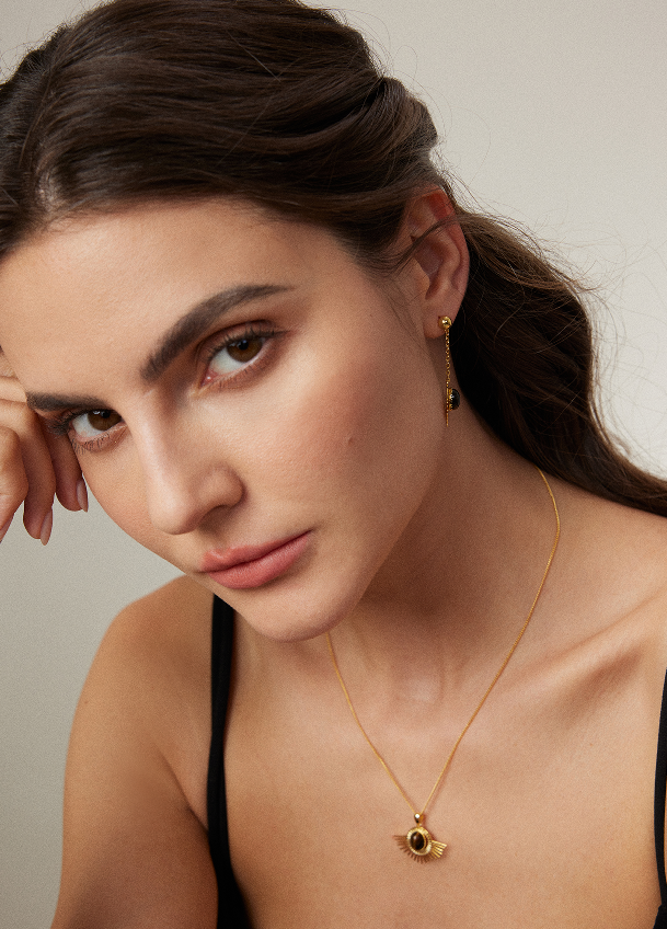 "The Eyes of Amber"Niche designer necklaces.