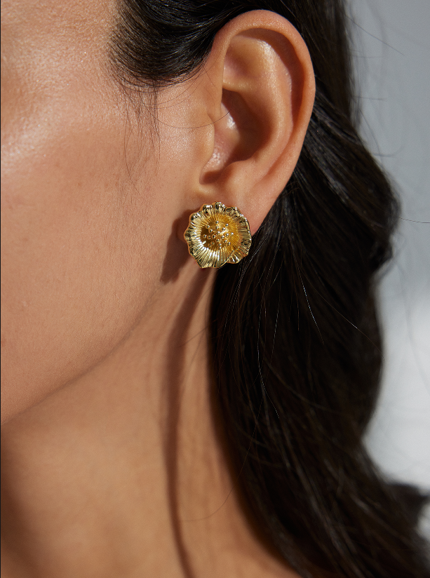 "Whispers of Spring Buds"Flower earrings, exquisite ear ornaments.