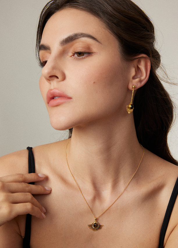 "The Eyes of Amber"Niche designer necklaces.