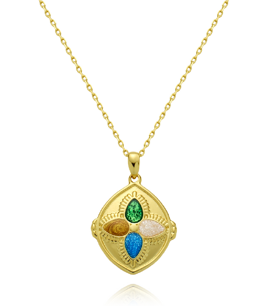 "Ping An buckle"Vintage necklace