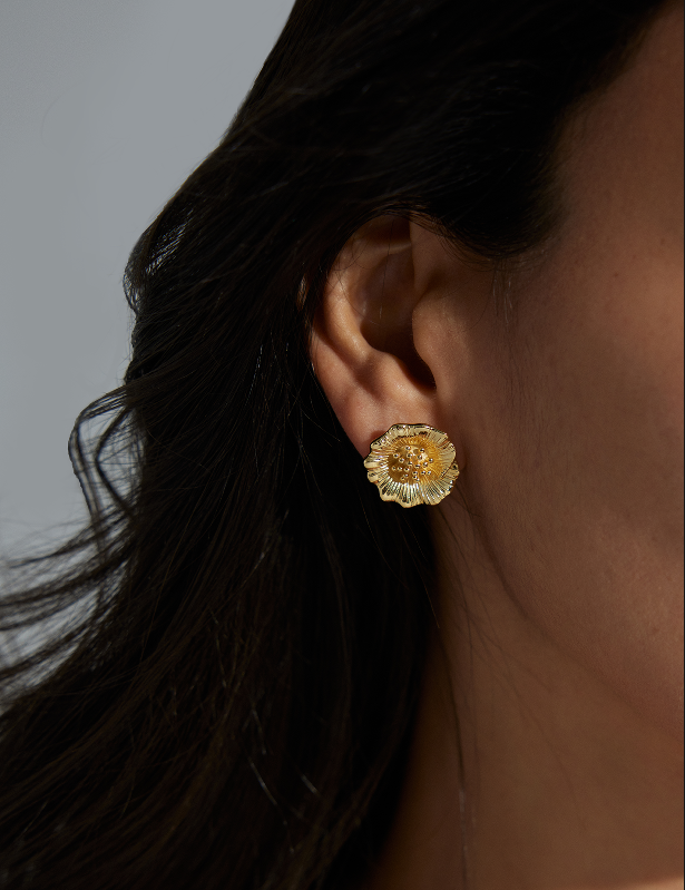 "Whispers of Spring Buds"Flower earrings, exquisite ear ornaments.