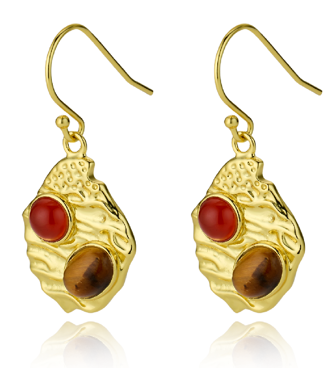 "Pair of Shadows"Designer-style French earrings.