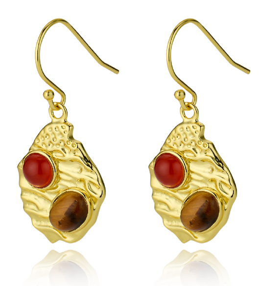 "Pair of Shadows"Designer-style French earrings.